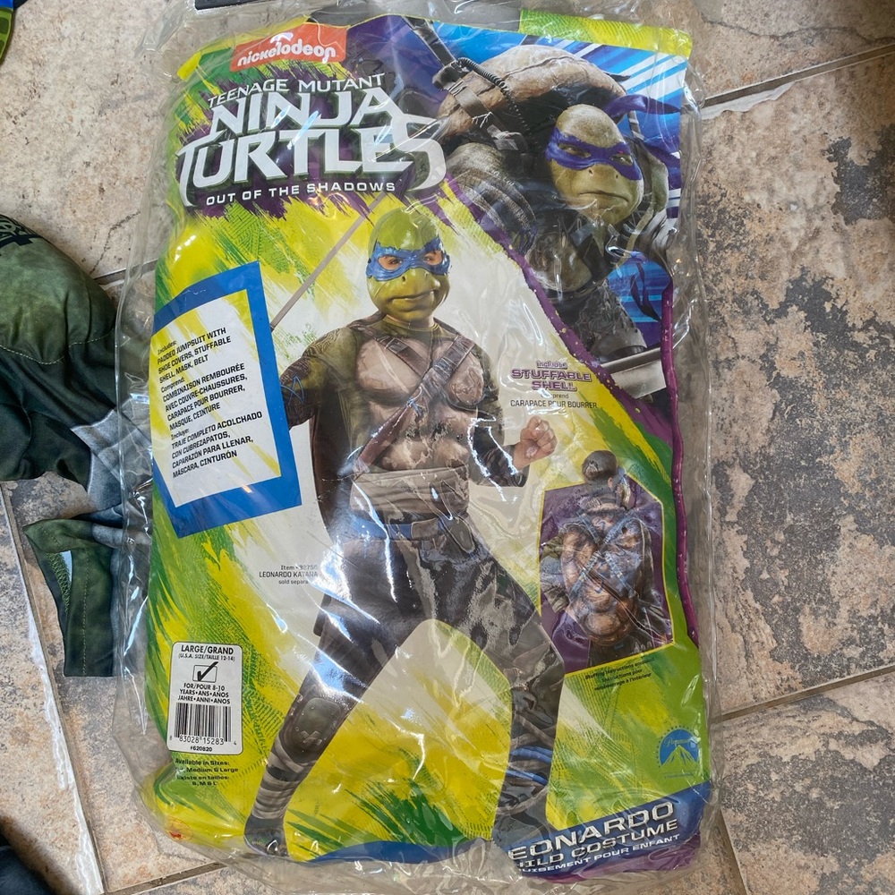 TMNT Ninja Turtles Leonardo Costume Boys Large